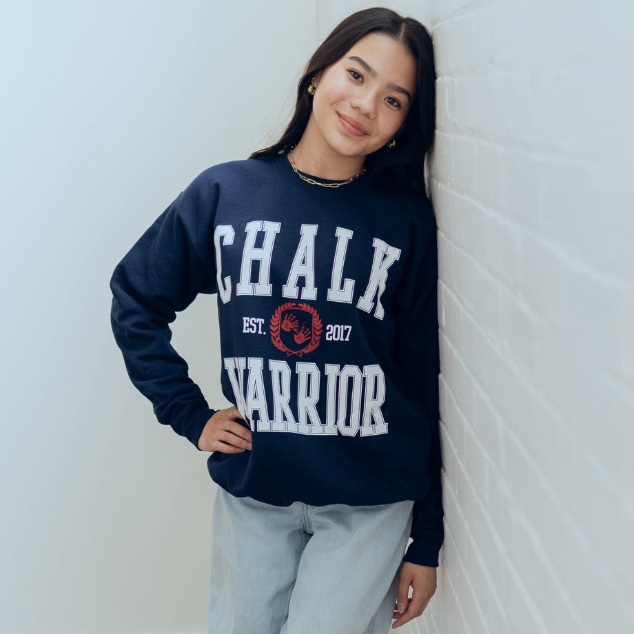 Navy Warrior Crewneck Sweatshirt